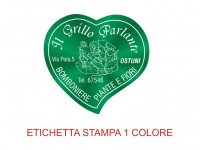 Etichette adesive per fioristi, fiorai e vivaisti (mm 36x34)  (cod.26G)